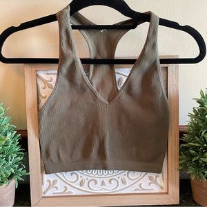 Free People Movement ribbed crop tank